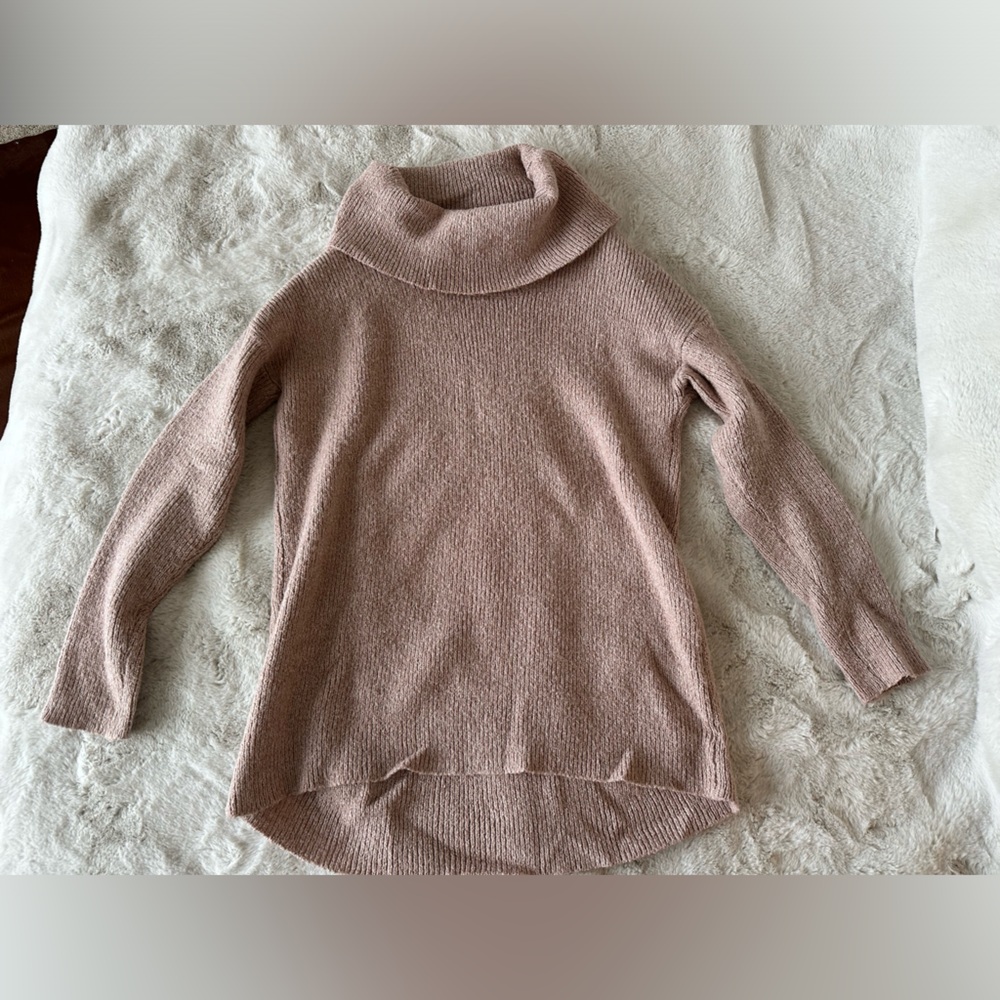 Pink Sky Cowl neck sweater